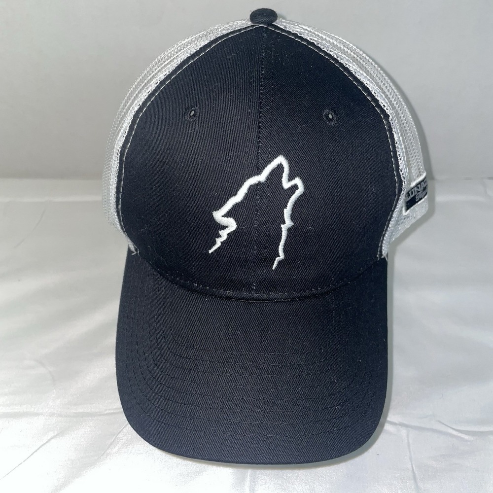 Lunazul Tequila Trucker Hat Black White Howling Wolf Embroidered Snapback Cap